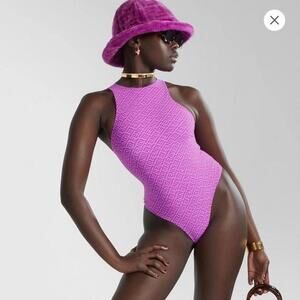 NIB SKIMS X Fendi High Neck Bodysuit - Colorado - Large